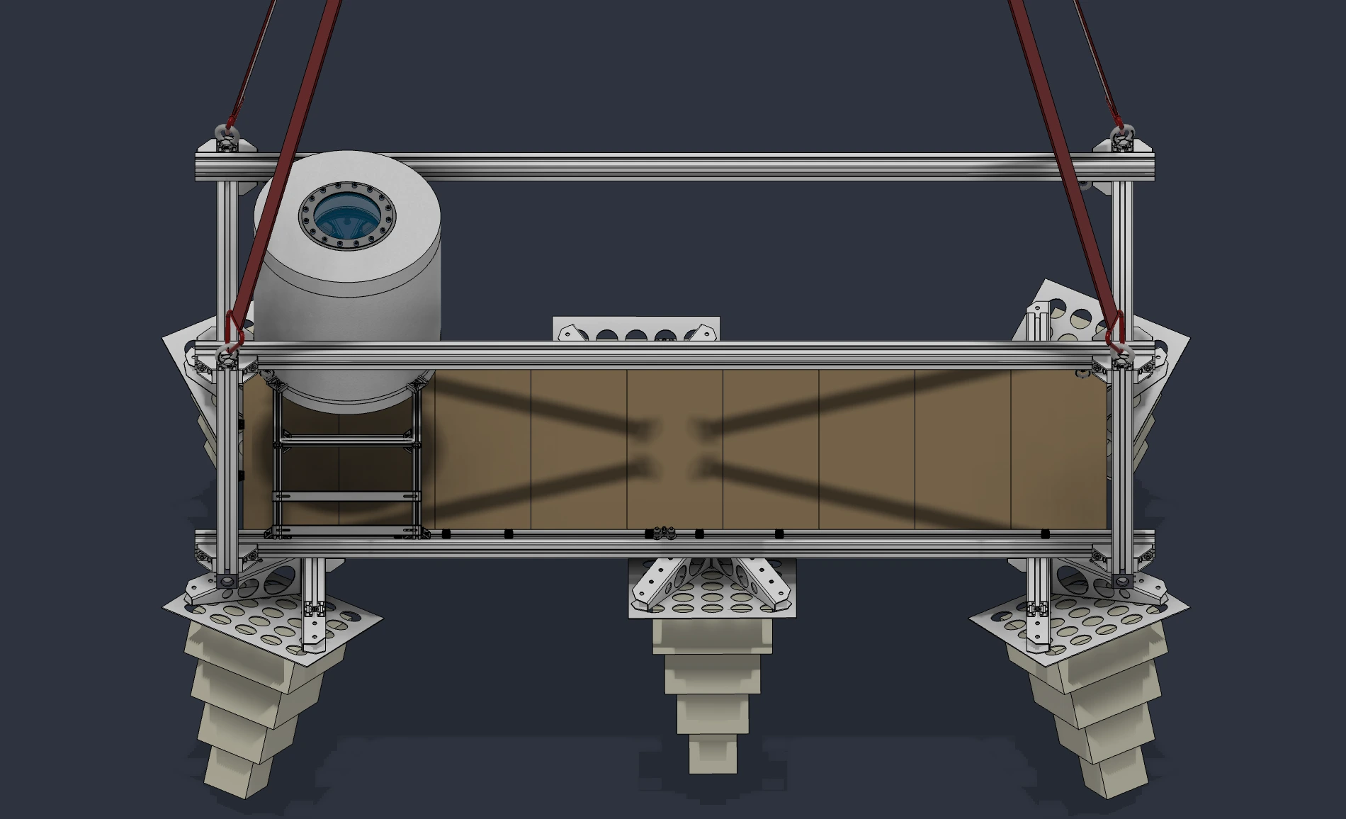 Biological payload assembly mounted within a balloon gondola.